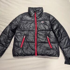 Tommy Hilfiger Puffer Jacket Sz M, Black